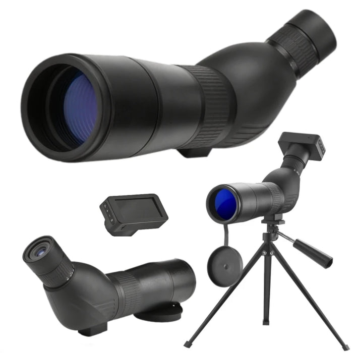 60x Zoom Spotting Scope – 20–60x, 60mm Objective Monocular for Birdwatching & Camping