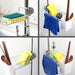 Stainless Steel Under-Tap Sponge Holder — Adjustable Kitchen & Bathroom Rack