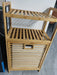 3/4-Tier Bamboo Laundry Hamper & Bathroom Rack with Pull-Out Shelves