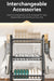 2/3-Tier Stainless Steel Dish Rack with Utensil Holder — Compact Rustproof Countertop Drainer