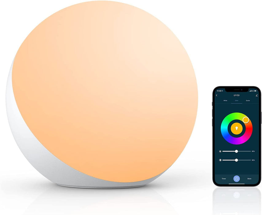 Smart bordslampa dimbar skrivbordslampa - app-/röststyrd, LED RGB, färgväxlande, touchlampa med UK-kontakt - idealisk för moderna smarta hem och teknikentusiaster