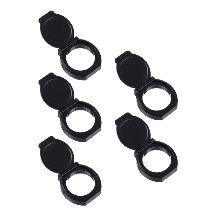 5-pack Ultra-Thin Webcam Privacy Covers for Laptops, Tablets and Phones — Black