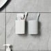 Drill-Free Wall-Mounted Toothbrush & Toothpaste Holder with Removable Cup