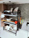 2/3-Tier Stainless Steel Dish Rack with Utensil Holder — Compact Rustproof Countertop Drainer