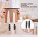 Acacia Wood Magnetic Knife Block with Stainless Steel Base