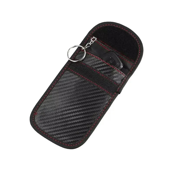 Car Key Signal Blocker Faraday Pouch – Dual-Pocket Key Fob Case