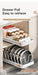 Pull-Out Pots & Pans Organiser — Sliding Lid Holder & 8-Compartment Kitchen Rack (White/Black)