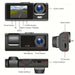1080P Car Dash Cam — 2/3‑Channel Front, Inside & Optional Rear Camera with Night Vision