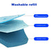 Flushable Toilet Brush Refills – 48 Disposable Sponge Heads (Blue)