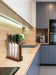 Double‑Sided Magnetic Knife Block with Acrylic Shield — Acacia Wood