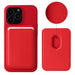 Magnetic Leather Wallet Card Holder MagSafe Phone Stand for iPhone 11–15 Series