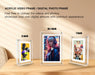 Acrylic Digital Photo Frame 5" & 7" IPS — 4GB Built‑in, Rechargeable, Auto‑Rotate