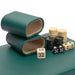 Travel Chess & Backgammon Set with Acrylic Pieces in Leather Case, 25 x 19 x 6 cm