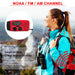 Mini Solar Crank Radio — AM/FM & 7‑Channel NOAA, USB Phone Charger, 3‑LED Torch, Waterproof