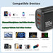 100W GaN USB‑C PD Charger with QC 3.0 — 2x Type‑C + USB‑A, Fast Charge for iPhone 15/16/17 Pro Max, iPad, Samsung & Xiaomi