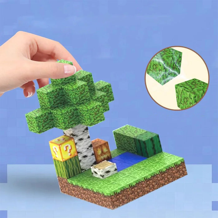 100-piece DIY Magnetic Building Blocks — Mini World Diamond Set