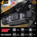 4-Channel Car Dash Cam with Wi‑Fi — FHD 1080p Front, Side & Rear, Night Vision, Hardwire Option