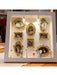 DIY Mini Museum Silhouette Box – Creative Memory Display Kit with Miniature Statues & Gold Frames