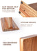 Acacia Wood Magnetic Knife Block – Kitchen Knife Holder with Strong Magnets