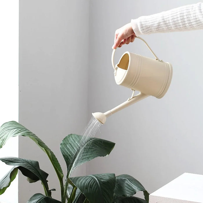 2-litre Long-Spout Watering Can — Durable Plastic with Ergonomic Handle