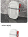 Portable Sealed Soap Box – Waterproof Travel Soap Dish with Draining Design, White 8×5×11cm