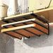 Under‑Cupboard Hanging Kitchen Rack with Hooks for Cutting Boards, Paper Towels & Lids