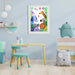A4 Kids Art Display Frame – Double Picture Frame with Elastic Strap (Black/White)