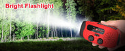 2000mAh Rechargeable Hand‑Crank Emergency Radio with LED SOS and USB Charger