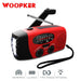 Mini Solar Crank Radio — AM/FM & 7‑Channel NOAA, USB Phone Charger, 3‑LED Torch, Waterproof