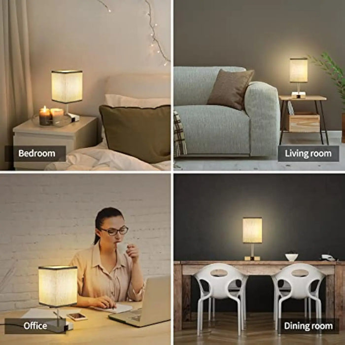 Led bureaulamp van Bedside Lamps - Touch dimbare tafellamp met USB- en Type C-poort, snel opladen, oogbescherming - ideale leeslamp voor studenten en lange uren lezers