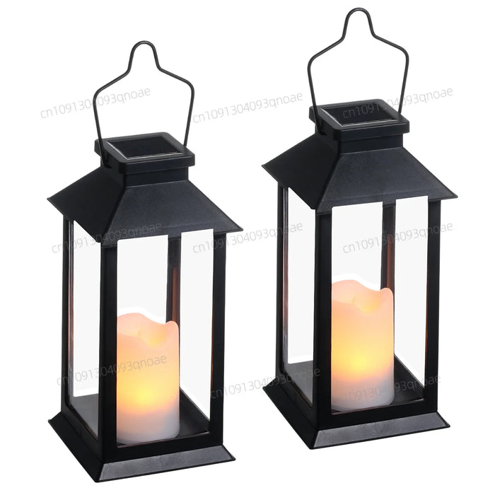 Neoglint Solar Lantern Lights Model - LED Flameless Candle Garden Decorative Lighting - Perfect for Outdoor Events, Backyard Parties and Tablescape Decorations
