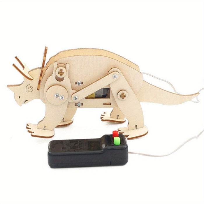 Wooden Dinosaur STEM Model Kit – choose 1 or 4 pcs (T‑Rex, Triceratops, Pterosaur, Brachiosaurus)