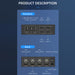 4 Port HDMI KVM Switch 4 in 1 out 4K 60Hz HDMI USB Switch Selector with Desktop Controller for 4 PC Share Monitor Mouse Keyboard