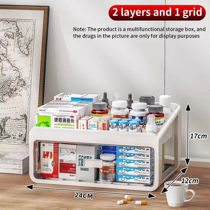 Large Capacity Multi-layer Medicine Storage Box – Drawer Pill Organiser