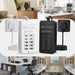 6x USB-A & 4x USB-C Multi‑Plug USB Charger with 1.2m Cord — EU/UK/US