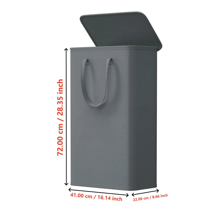 65L Covered Laundry Basket — Foldable, Space-Saving & Portable (Oxford)