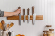16-inch Acacia Magnetic Knife Holder — Wall-Mounted Strip with Extra-Strong Magnet