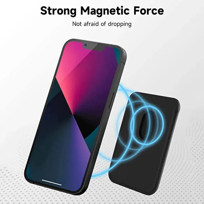 Magnetic Leather Wallet Card Holder MagSafe Phone Stand for iPhone 11–15 Series