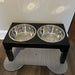 Adjustable Elevated Dog Feeder with Double Stainless Steel Bowls — Small to Large Dogs