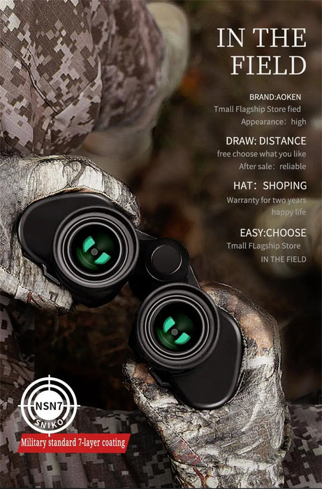 20x50 HD BAK4 Prism Binoculars — 20x Magnification, 50mm Objective, IPX4