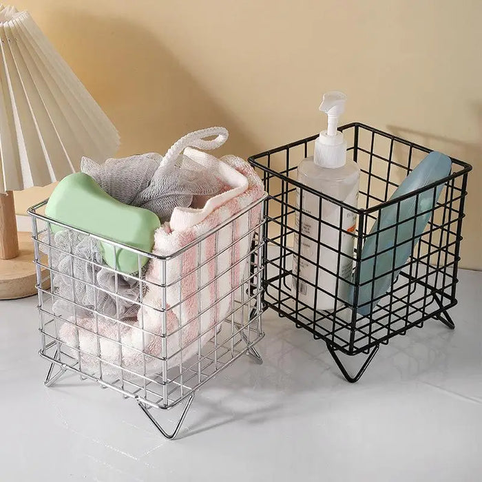 Square Coffee Pod Holder — Large Capacity Iron Capsule Storage