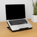 Portable Adjustable Laptop Cooling Pad – USB-Powered Metal Mesh Cooler with LED