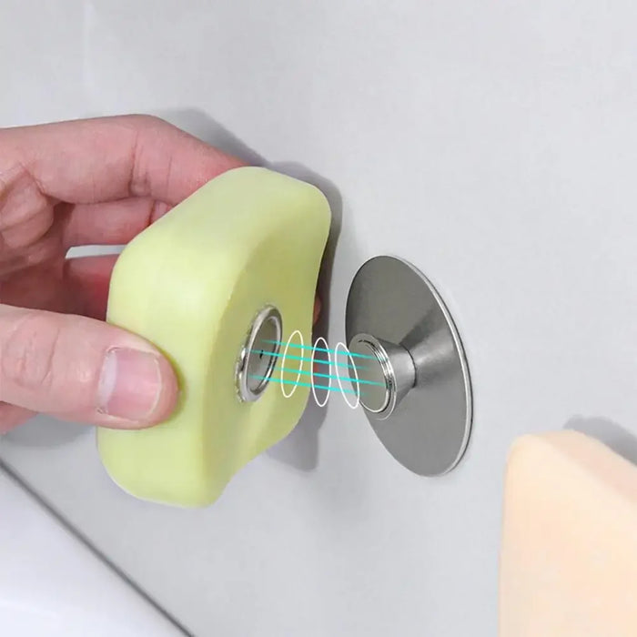 Perforation-Free Magnetic Soap Holder — Stainless Steel Wall-Mounted Soap Saver