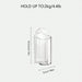 Wall‑Mounted Electric Toothbrush Holder — Clear Plastic Storage Rack