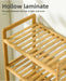 3/4-Tier Bamboo Laundry Hamper & Bathroom Rack with Pull-Out Shelves