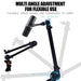 360° Rotating Microphone Boom Arm — Adjustable Aluminium Desk Stand for Streaming