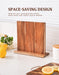 Acacia Wood Magnetic Knife Block – Kitchen Knife Holder with Strong Magnets