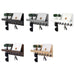Wood Wall-Mounted Key & Mail Holder with 7 Hooks and Shelf
