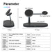 3-in-1 Magnetic Wireless Charger Stand for iPhone 12–17, Apple Watch Series 4–10 & AirPods (Qi)