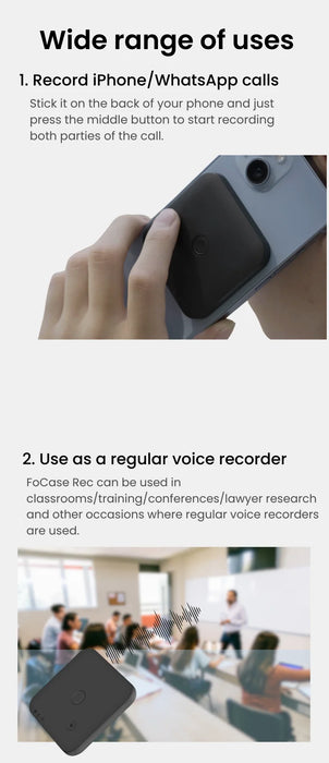 AI Voice & Call Recorder — Speech-to-Text, Summarisation, 102 Languages, 64GB